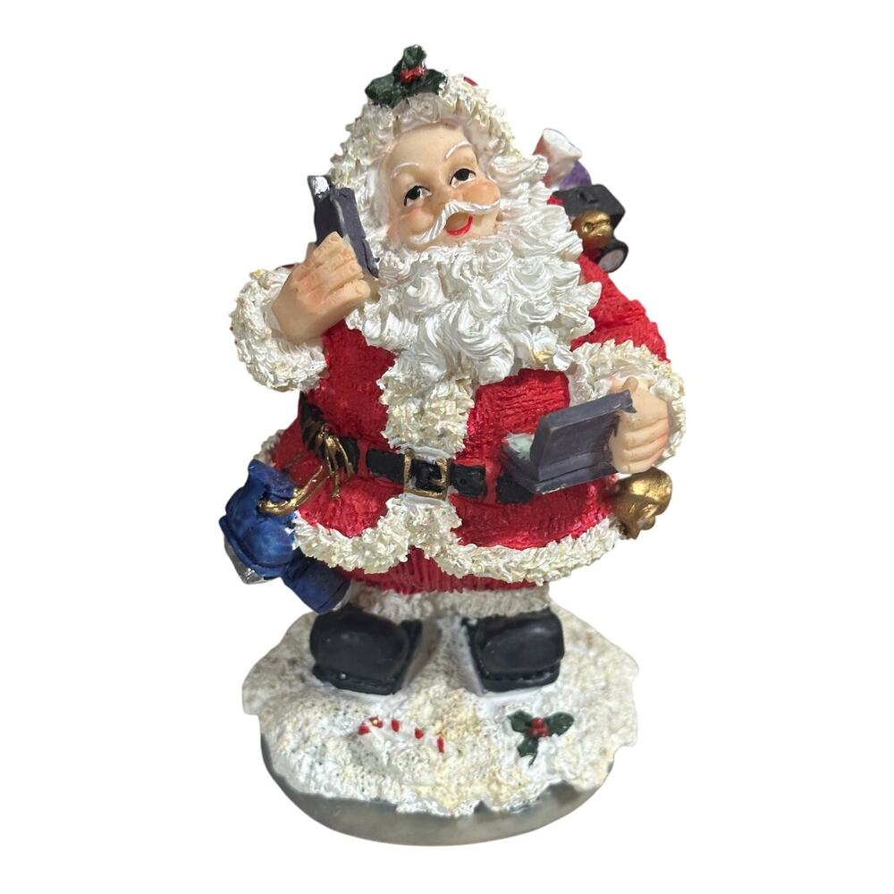 Ks Collection Santa Claus Figurine 4 3/4" Resin Christmas Decor